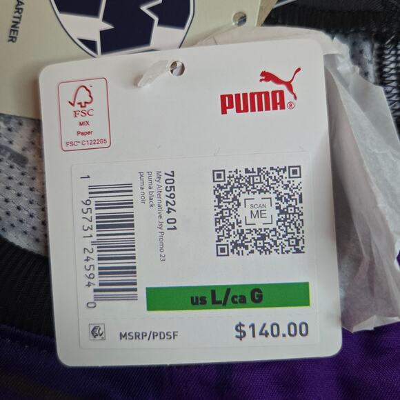 NWT Puma CF Monterrey Alternative Third Short Sleeve Jersey Men's Size Large - Picture 5 of 9